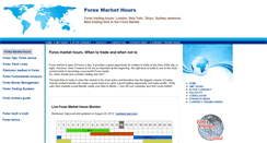 Desktop Screenshot of forexmarkethours.com